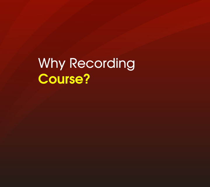 Why Recording\nCourse?